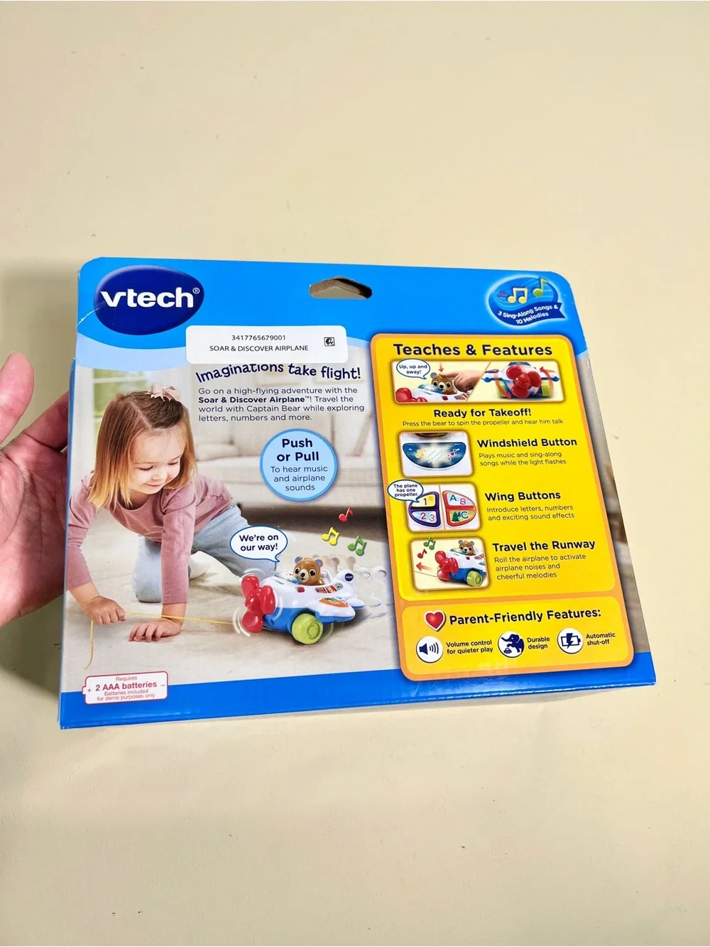 VTech Soar & Discover Airplane Interactive Learning Music Toy 9–36 Months New